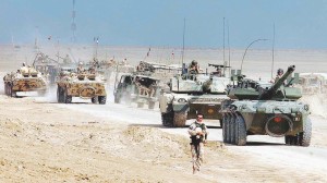 L'Italia un po' "ci prova": carri armati col tricolore in Africa da dove mancavano dal tempo di El Alamein. Ma c'è chi è contrario a cannoneggiare l'Isis... 