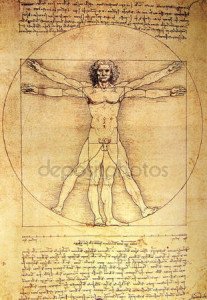 Quando si parla di equilibrio e salute el corpo il pensiero corre all'Uomo Vitruviano di Leonardo