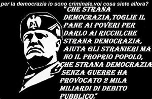Mussolini conservò la propria mentalità socialista ma non era certo marxista. Credeva nel socialismo come giustizia sociale, nelle pari opportunità, nella voglia di lavorare e produrre...