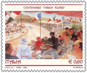 L'ultimo periodo di gloria di Palermo: la belle epoque, il liberty, il Basile, i Florio. Qui il quadro della pittrice M.Bradley sul francobollo del centenario.