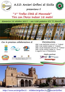 La locandina della nuova manifestazione che arricchisce la stagione sportiva monrealese