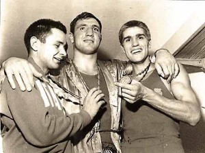 Le 3 medaglie d'oro del pugilato azzurro a roma: Benvenuti, De Piccoli, Musso. Mitici i 200 mt di Berruti e la "Giovane Italia" del Calcio con Rivera e Mazzola.