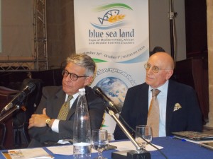 Il "patron" Giovanni Tumbiolo e S.E. Umberto Vattani già dirigente general alla Farnesina