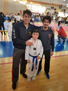 Lucio Torcivia fra i suoi due attuali maestri, Giuseppe Giurlando e Roberto Onorato