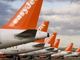 Un'immagine che dà un'idea della consistenza raggiunta dalla florra Easy Jet, sempre più attiva sui voli interni "che contano" per le Isole...