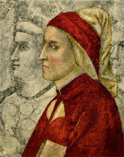Dante Alighieri condensò nella Commedia la teologia la scienza com'era giunta sino alla fine del Medio Evo. Il maggior poeta dell'Italia e del mondo è considerato, tuttavia, Giovanni Petrarca.