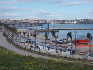 Il nascente "Porto Xifonio" : prime barche già quest'anno...