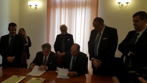 Da sx Assessore Bandiera, Tumbiolo, Cristaldi, Sottopsegretario Douzan, Lagalla, Cartabellotta