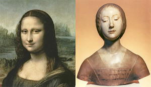 Gioconda e busto di Isabella d'Aragona del Laurana (custodito Vienna).
