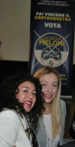 Donne di Fratelli d'Itali a:Margherita Lanza di Scalea con Giorgia Meloni