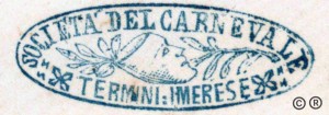 Il logo originale del Carnevale termitano, opportunamente sottoposto a brevetto dai discendenti del suo autore, l'antropologo ed etnologo Giuseppe Patiri