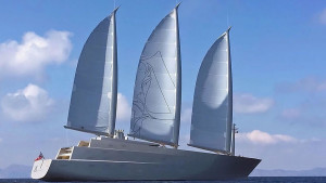 Lo yacht più grande del mondo a vele spiegate.