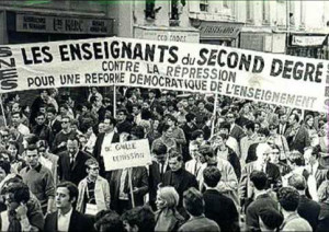 La Francia, più dell'Italia, fu "la sede" delle proteste sessantottine. Si sognava la Marsigliese e parlavano i nouveax philosphes assieme al fascinoso J.P. Sartre...