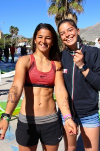 Giorga Speciale (a sx) con Enrica Schirru due protagoniste della regata femminile.