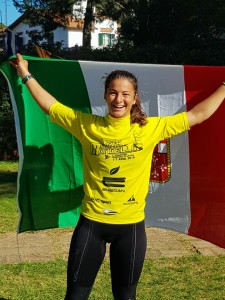 La marchigiana Giorgia Speciale esulta: ha dominato l'europeo femminile, ora l'attende la maturità scientifica.