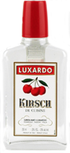 Il Kirsch della Luxardo una casa triestina specializzata nei distillati e negli alcolati nobili. Suo, probabilmente, il miglior Maraschino.