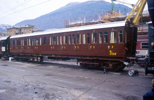 Centoporte. Il vagone è nella coloritura in "castano".