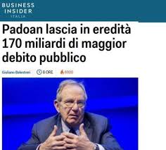 Anche Padoan sarebbe stato meglio lontano da ogni carica di governo, ma ...ce l'ha fatta con grave danno.