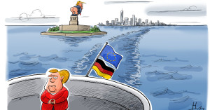 Anche l'America col culo di fuori. Non solo in prospettiva: è già fritta. Sarebbe, per l'Europa e il Mediterraneo, un momento d'Oro (come scriviamo sempre) ma sulla nave c'è solo Angela (leggi Rebecca)Merkel...