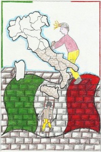 Gli anni della ricostruzione: con l'alacre lavoro, cantando ancora il Piave e Va' pensiero, sulle ali della rabbia della sconfitta, riportano il Paese al livello della sesta potenza mondiale e già nel 1960 l'Italia organizza a Roma la prima grane olimpiade della storia. Poi costruisce l'autostrada del Sole. Ma c'è chi dice che quell'Italia è ingiusta che è ancora memore del turpe fascismo. Oggi Roma si tira indietro: non è più all'altezza di un'Olinpiade, non costruisce il Ponte verso la Sicilia, trema di fronte a quattro scalzacani che protestano contro la Tav e il Brennero...