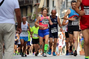 Un passaggio con i master impegntissimi in salita...