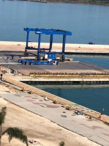 E' giunto per tempo durante i lavori di quest'inverno il Travel Lift, il più grande in Sicilia, il solo provvisto da 4 motori,.