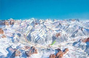 Le Alpi nella zona di Canazei: scongiurato, quantomeno, per qualche tempo, il problema della crisi dei ghiacciai alpini... Ilsurriscaldamento qua non si vede.Solo tanta neve che diventerà ghiacci e acqua per l'estate...