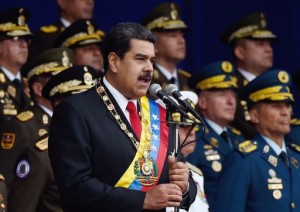 Maduro in una foto apparsa sul New York Tymes che lo ha sempre appoggiato. Trump gli è nemico.