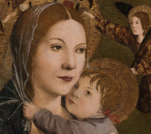 Ancora una spenldida Madonna, qui "col bambino" ...dagli Uffizi.