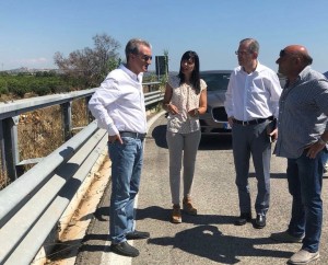 Cannata e Falcone in sopralluogo sulla Siracusa Gela.