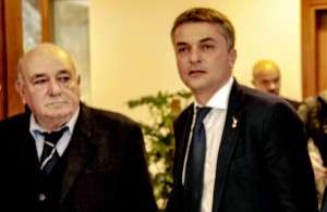 Il nostro direttore Gemano Scargiali e il viceministro Edoardo Rixi.