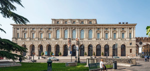 Palazzo Gran Guardia a Verona, sede del congresso delle Famiglie.