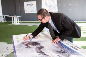 Il presidente Fiv Francesco Ettorre ospite in occasione della recente Coppa Italia Laser