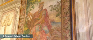 Genio di Palazzo Comitini. Qui su un arazzo.
