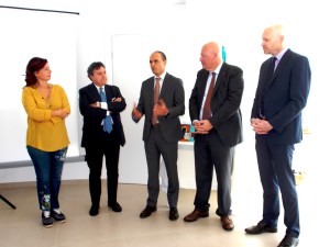 Foto ricordo: secondo da sx il nuovo presidente Imboccari, secondo da dx Roberto Perocchio.