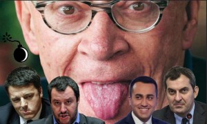 Pansa,accusato di revisionismoeneofascismo fu un caso rarissimo -in questo dopoguerra -di giornalista super partes. Eccolo in un atteggiamento in cui fa forse il verso alla famosa immagine di Einstein...
