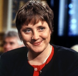 La giovane Rebecca oggi Angela Merkel