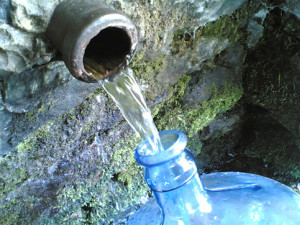 Acqua sorgiva: l'uso e scriverci accanto "non potabile",ma senza ilperhé. Spesso berne un bicchiere non fa mal ee toglie la sete. Torneremo comunque al tempo - neppur lomnano - dei bidoni?