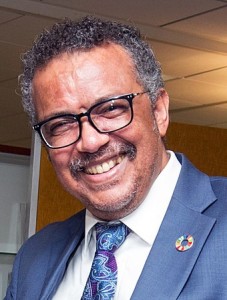Tedros Adhanom Ghebreyesus direttore generale OMS. Laureato e specializzatosi in Europa, è considerato un luminare nella lotta contro la malaria.E' stato anche ministro degli esteri dell'Etiopia.