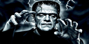 Frankenstein, l'immaginario essere costruitoinlaboratorio che fece spaventare i bimbi già nell'altguerra.E allora non si cercava diriprodurre ancora la cellula vivente...