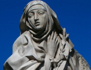 Santa Caterina da Siena in un opera dello scultore siciliano Francesco Mesina