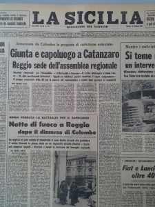 Non tutta la stampa diede spazio allecronache sui moti.Fu frequente la volontàdimonimizzare, tranne alcuni quotidiani meridionali e Il Tempo.