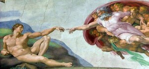 Michelanngelo non era neanche un pittore. ObedìalPapa e creò il capolavotroella creazionediAdfamo. Come Raffaello e Leonardo era digrande ccultuirafilosoficae teoligica.
