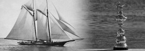 La Goletta America si aggiudicò la coppa messa in Palio dagli inglesi delal Regina Vittoria, nelcorodiuna regatoceanica di'grande alktura'.. Da allora, la Coppa (è un boccale d'argento diinestimabile valore) non è più tornata in G.B. Gli americani di N.York la rimisero in palio per pura sportività. Ne sarebbero - legalmente - ancora proprietari.